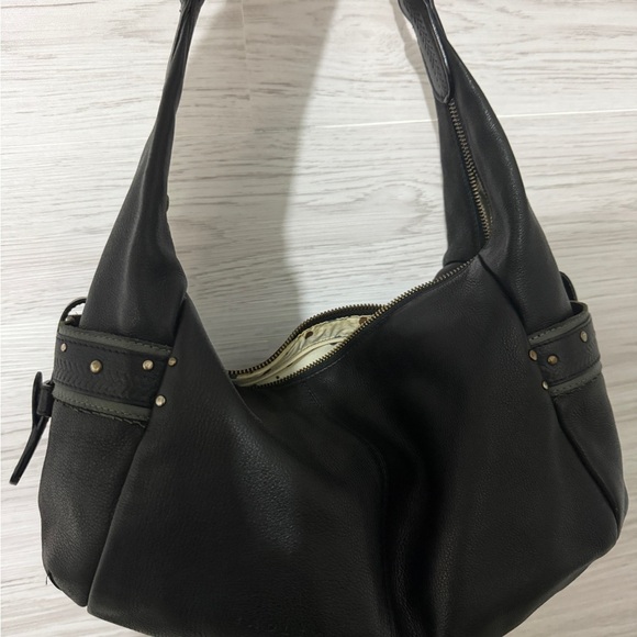 Hilary Radley Black Leather Hobo Bag - Picture 7 of 11